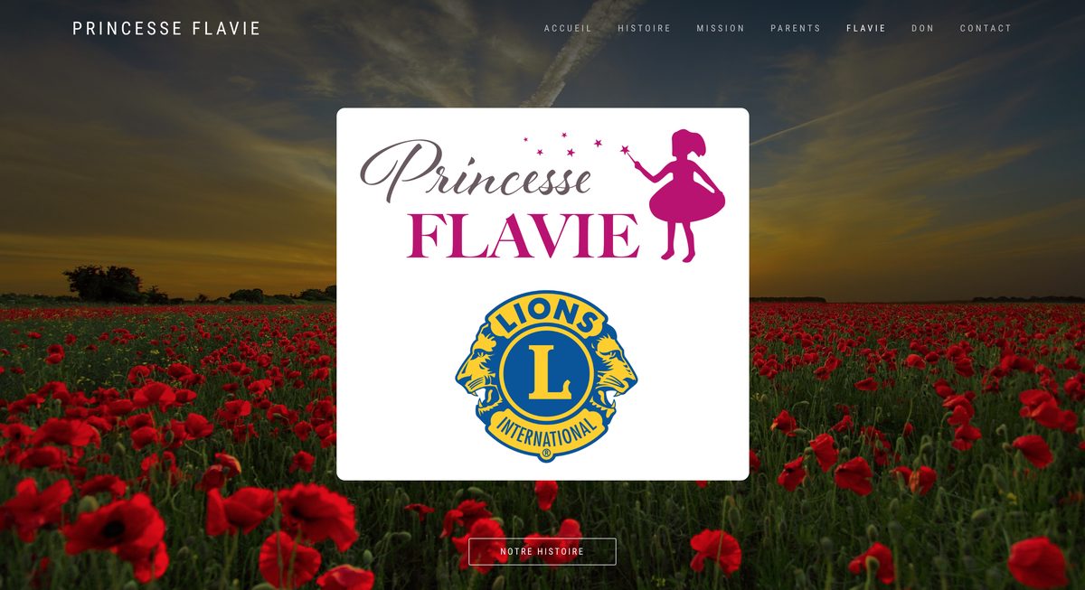 Site web de l'association Princess Flavie